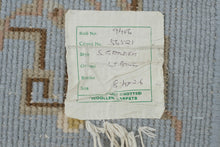 Load image into Gallery viewer, Hand-Knotted Wool Aubusson Runner Rug β 8' x 2'6" Light Blue Floral Pattern