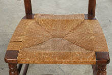 Load image into Gallery viewer, Set of 6 Traditional Ladder Back Dining Chairs with Woven Rush Seats