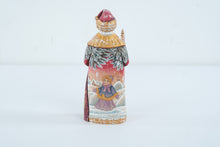 Load image into Gallery viewer, Russian Santa Ded Moroz Hand Painted Carved Wood Father Frost Figurine 10 Inch
