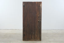 Load image into Gallery viewer, Rustic Bench-Made Wood Storage Cabinet with Slatted Door
