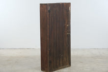 Load image into Gallery viewer, Rustic Bench-Made Wood Storage Cabinet with Slatted Door
