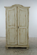 Load image into Gallery viewer, Distressed French Country Painted Wood Cabinet