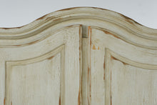 Load image into Gallery viewer, Distressed French Country Painted Wood Cabinet