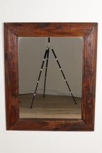Load image into Gallery viewer, Rustic Wooden Framed Mirror - 30" x 37"