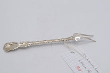 Load image into Gallery viewer, Antique Daniel Low Sterling Silver Lemon Fork Patent 1891 Victorian