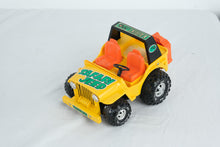 Load image into Gallery viewer, Vintage Mighty Mo Safari Jeep Battery Operated Toy Car Made in Japan 9 Inch