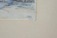 Load image into Gallery viewer, “Sailing By” – Henry Wyche Coastal Watercolor (1999) – 22" x 18"