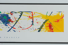 Load image into Gallery viewer, Sam Francis: "No Brush" Framed Poster - 48 x 14