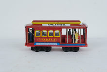 Load image into Gallery viewer, San Francisco Cable Car Pull Back Tin Toy Powell Hyde Street 6 Inch