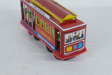 Load image into Gallery viewer, San Francisco Cable Car Pull Back Tin Toy Powell Hyde Street 6 Inch
