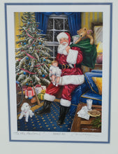 Load image into Gallery viewer, William Mangum Signed "Santa’s Joy" Framed Holiday Print
