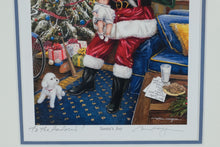 Load image into Gallery viewer, William Mangum Signed "Santa’s Joy" Framed Holiday Print