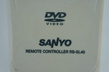 Load image into Gallery viewer, Sanyo RB-SL40 DVD Remote Control – Clean, Untested, OEM Replacement