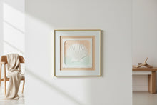 Load image into Gallery viewer, Vintage Roberta Adkins Sonico Embossed Paper Shell Art Framed 20x20