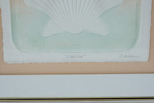 Load image into Gallery viewer, Vintage Roberta Adkins Sonico Embossed Paper Shell Art Framed 20x20