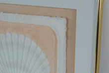 Load image into Gallery viewer, Vintage Roberta Adkins Sonico Embossed Paper Shell Art Framed 20x20