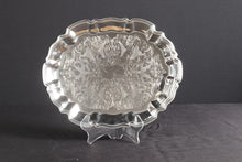 Load image into Gallery viewer, Scalloped Edged Silver Plated Platter - 14"