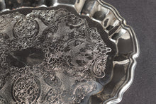 Load image into Gallery viewer, Scalloped Edged Silver Plated Platter - 14"