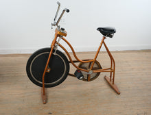 Load image into Gallery viewer, Vintage Schwinn Exerciser Stationary Bike 1970s Indoor Cycle Copper Finish