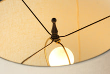 Load image into Gallery viewer, Rustic Metal Floor Lamp Scroll Base Linen Drum Shade 60 Inch