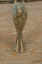 Load image into Gallery viewer, Oval Glass Top Coffee Table with Cast Metal Base and Ornate Scrollwork Frame