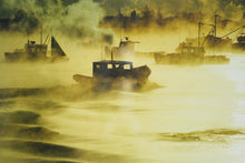 Load image into Gallery viewer, "Golden Sea Smoke", Stomington, ME by Sandy Dolan