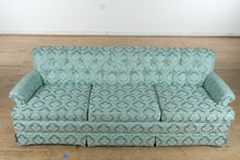 Load image into Gallery viewer, Vintage Seafoam Tufted Sofa by Nix Upholstery – Excellent Condition