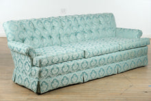 Load image into Gallery viewer, Vintage Seafoam Tufted Sofa by Nix Upholstery – Excellent Condition