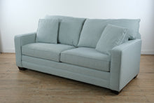 Load image into Gallery viewer, Bassett Aiden Queen Sleeper Sofa in Seaglass Fabric