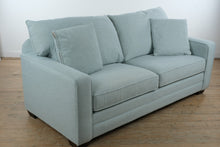 Load image into Gallery viewer, Bassett Aiden Queen Sleeper Sofa in Seaglass Fabric