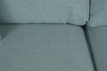 Load image into Gallery viewer, Bassett Aiden Queen Sleeper Sofa in Seaglass Fabric