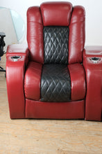 Load image into Gallery viewer, Seatcraft Leather Home Theater Reclining Seating Row with Lighting and Accessories