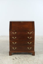 Load image into Gallery viewer, Traditional Mahogany Finish Drop Front Secretary Desk with Four Drawers