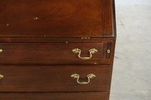 Load image into Gallery viewer, Traditional Mahogany Finish Drop Front Secretary Desk with Four Drawers