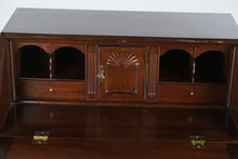 Load image into Gallery viewer, Traditional Mahogany Finish Drop Front Secretary Desk with Four Drawers