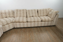 Load image into Gallery viewer, Modern Sectional Sofa with Geometric Upholstery and Feather Down Cushions