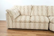 Load image into Gallery viewer, Modern Sectional Sofa with Geometric Upholstery and Feather Down Cushions