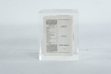 Load image into Gallery viewer, Yves Hentic Company Senetek PLC Prospectus Lucite Paperweight 1986 3 Inch