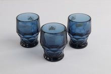 Load image into Gallery viewer, Set of 3 Georgian Blue/Gray Juice Tumblers - Viking