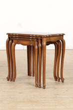 Load image into Gallery viewer, Set of 3 Nesting Tables with Leather Tops