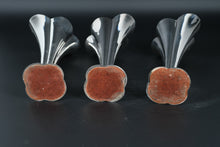 Load image into Gallery viewer, Set of 3 Silver Trumpet Vases – Reed & Barton Style – Flared Tulip Rim – 7” Tall