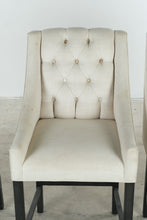 Load image into Gallery viewer, Set of 3 Tufted Upholstered Counter Height Bar Stools with Wingback Design - Online Only