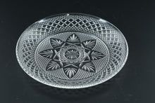 Load image into Gallery viewer, Set of 6 Cristal D’Arques-Durand Clear Cut Glass Luncheon Plates – 8” Star & Diamond Pattern – France