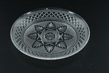 Load image into Gallery viewer, Set of 6 Cristal D’Arques-Durand Clear Cut Glass Luncheon Plates – 8” Star & Diamond Pattern – France
