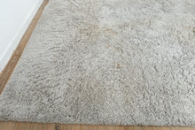 Load image into Gallery viewer, Large Shag Area Rug 9 x 12 Light Gray Plush High Pile Modern Neutral