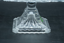 Load image into Gallery viewer, Shannon Crystal Pedestal Serving Dish, Square Cut Glass by Godinger, 7.25"
