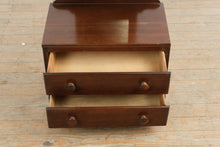 Load image into Gallery viewer, Wood Shaving Mirror Chest with Two Drawers and Fixed Mirror