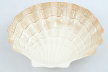 Load image into Gallery viewer, Otagiri Beachcomber Vintage Ceramic Scallop Shell Serving Bowl Japan 14 Inch