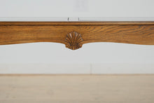 Load image into Gallery viewer, Shell Cliff Oak Console Table with Glass Panels