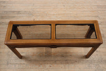 Load image into Gallery viewer, Shell Cliff Oak Console Table with Glass Panels